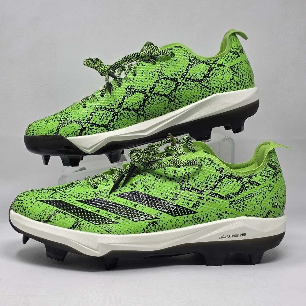 Adidas Adizero Electric 2 Baseball Cleats Electric Green Mens Sz 11.5 JR7821 New
